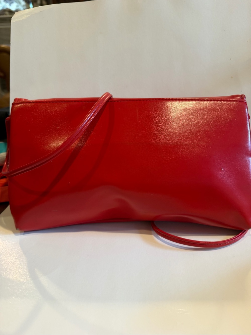 Red Leather Shoulder Bag